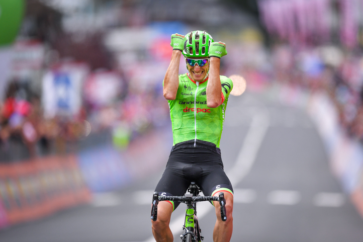 ジロ・デ・イタリア2017の第17ステージで独走勝利を果たしたピエール・ロラン（フランス、キャノンデール・ドラパック）