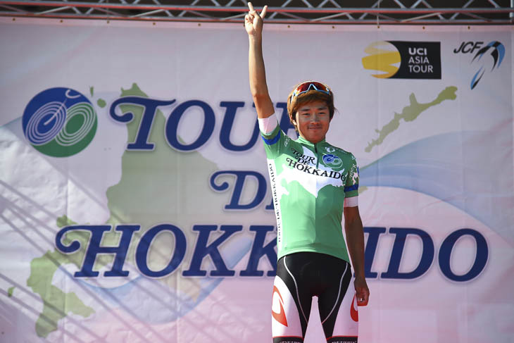 ツール・ド・北海道の第1ステージで優勝した鈴木龍