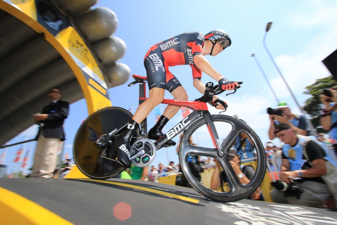 ツール・ド・フランス2015第1ステージ個人TTを制したローハン・デニス（オーストラリア）