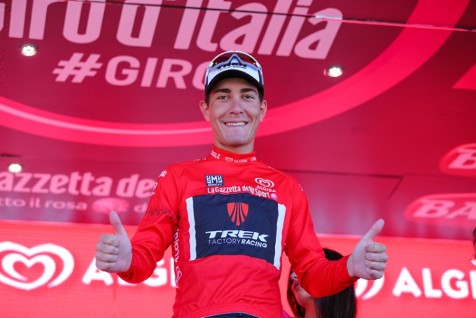 ジロ・デ・イタリア2015でマリア・ロッサを獲得したジャコモ・ニッツォロ（イタリア、トレック ファクトリー レーシング）