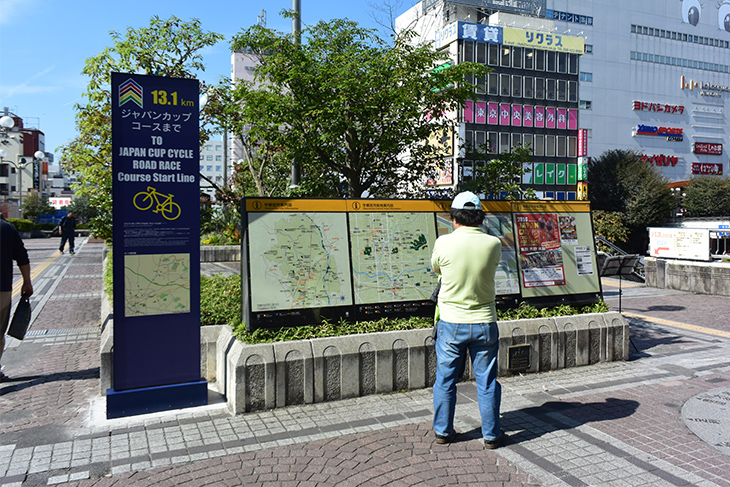 ＪＲ宇都宮駅西口ペデストリアンデッキ 案内板