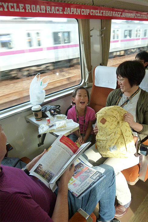 都内から参加された家族連れ