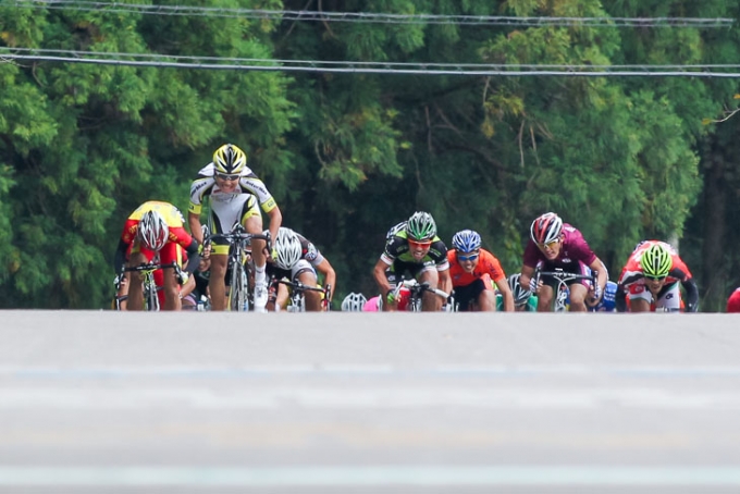 オープン男子ゴール　米内蒼馬（Team UKYO）が先行する